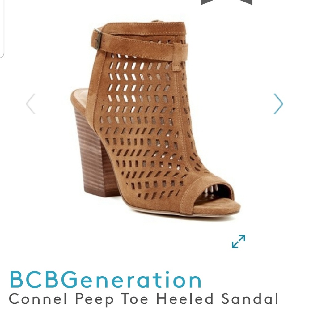 BCBGENERATION Connel Peep Toe Heeled Sandal